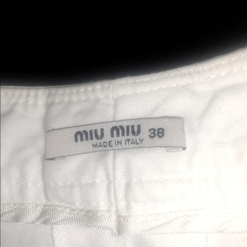 Miu miu wide leg linen trousers aprox size 6 US.